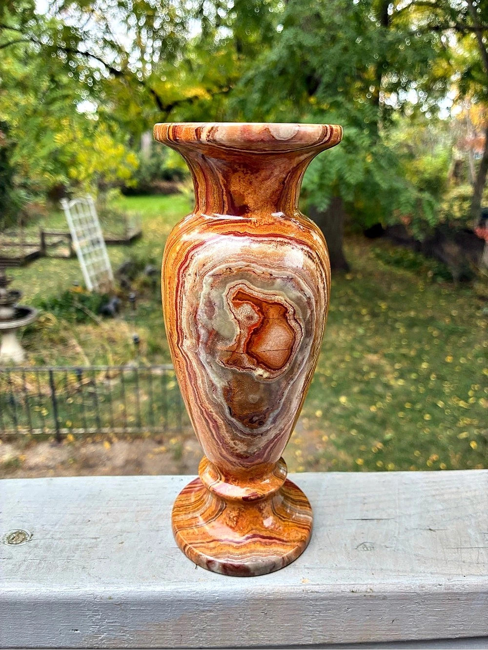 Onyx Marble Hand Carved Stone Vase